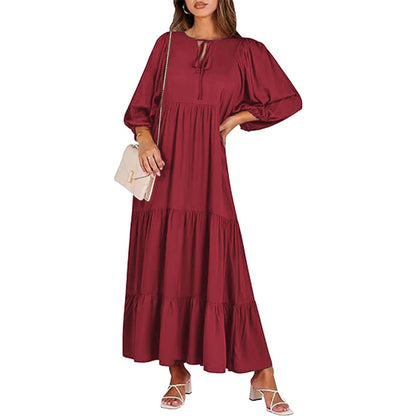 Andrea's™ | Damen Sommerkleid mit V-Ausschnitt und elegantem Print