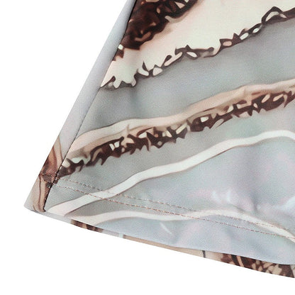 Eleganter Marmor-Bikini-Badeanzug von Andrea Serena