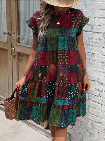 Boho-Patchwork-Sommerkleid von Andrea Serena