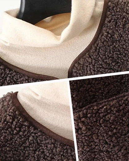 Andrea's™ | Weste Damen Herbst Knöpfli Kurz Warm