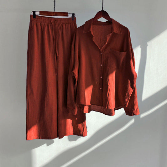 Entspanntes Baumwoll-Leinen-Set von Andrea Serena