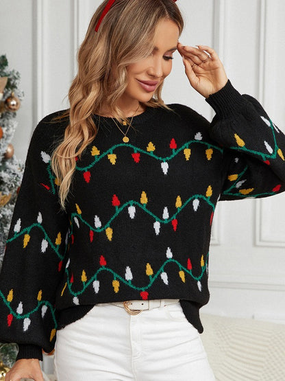 Andrea's™ |  Weihnachtsbeleuchtungs-Pullover