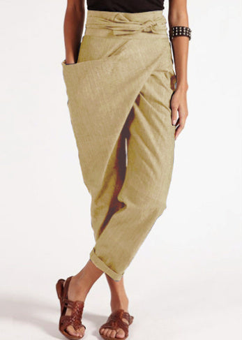 Andrea's™ | Cropped-Hose mit Wickelvorderseite
