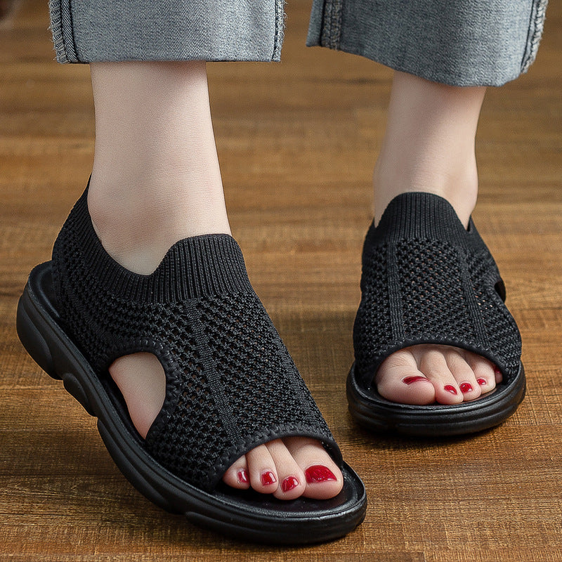 Atmungsaktive Strick-Sandalen von Andrea Serena