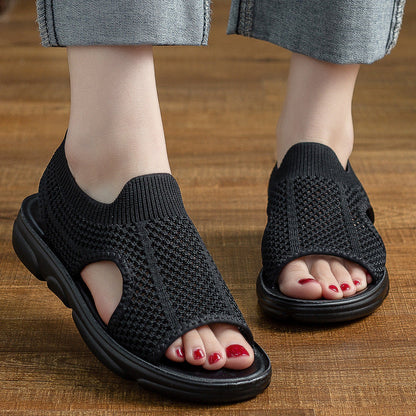 Atmungsaktive Strick-Sandalen von Andrea Serena