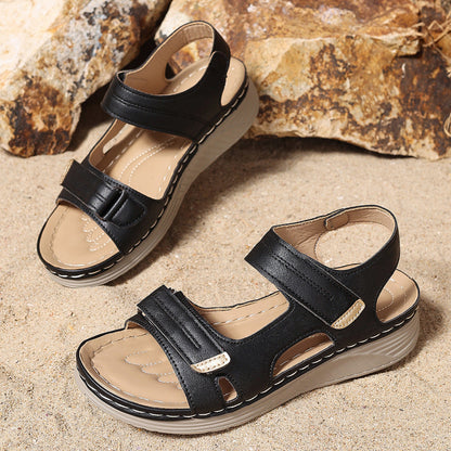 Komfort-Keilsandalen von Andrea Serena in Übergrößen