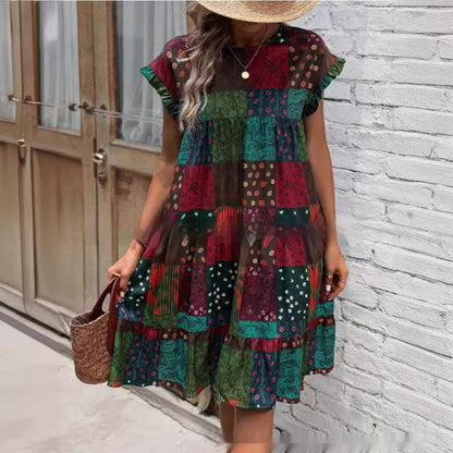 Boho-Patchwork-Sommerkleid von Andrea Serena