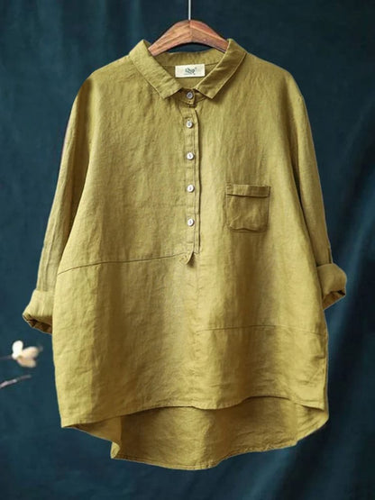 Andrea's™ | Langärmliges Shirt in Unifarbe
