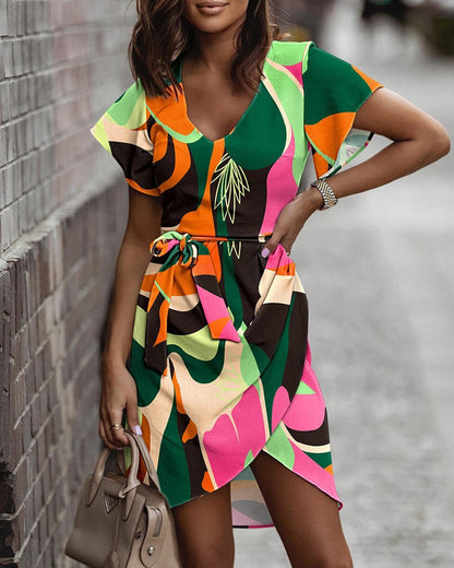 Sommerkleid von Andrea Serena mit lebendigem Print