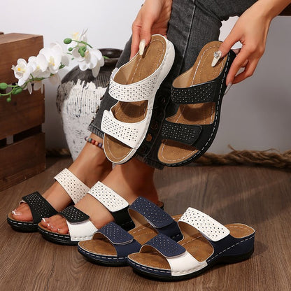 Artistic Andrea Serena Plus-Size Wedge Sandals