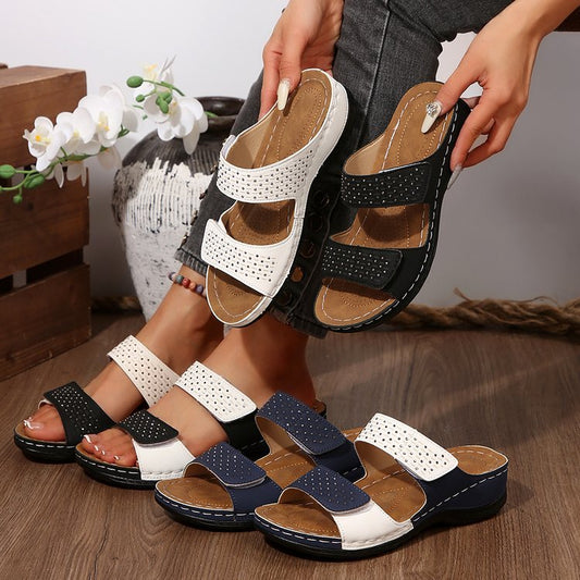 Artistic Andrea Serena Plus-Size Wedge Sandals
