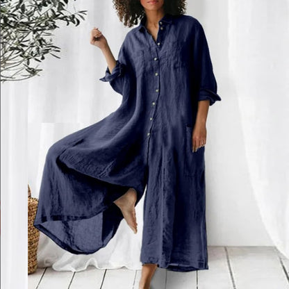 Andrea's™ | Lockerer Jumpsuit mit Stehkragen