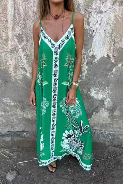 Retro-Blumenkleid von Andrea Serena mit Print – Midikleid