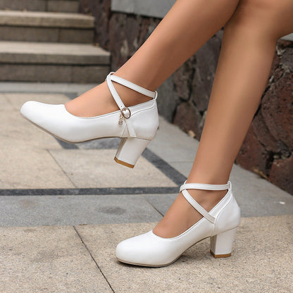 Elegante Mary Janes mit Blockabsatz von Andrea Serena