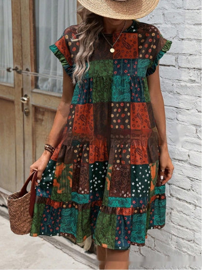 Boho-Patchwork-Sommerkleid von Andrea Serena