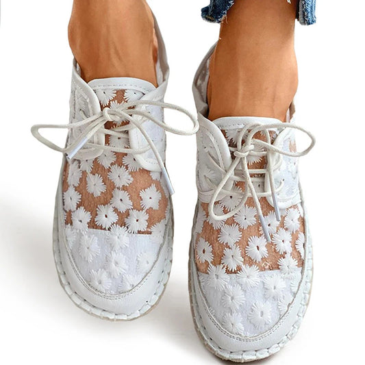 Andrea's™ | Geblümte Damen-Schnürschuhe