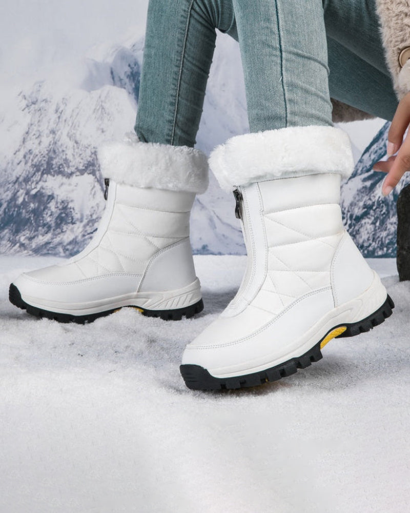Andrea's™ | rutschfeste warme Schneestiefel mit Reißverschluss für Damen