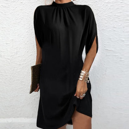 Andrea's™ | Lässiges Kleid mit Fledermausärmeln und Rundhalsausschnitt