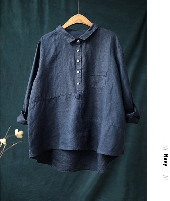 Andrea's™ | Langärmliges Shirt in Unifarbe