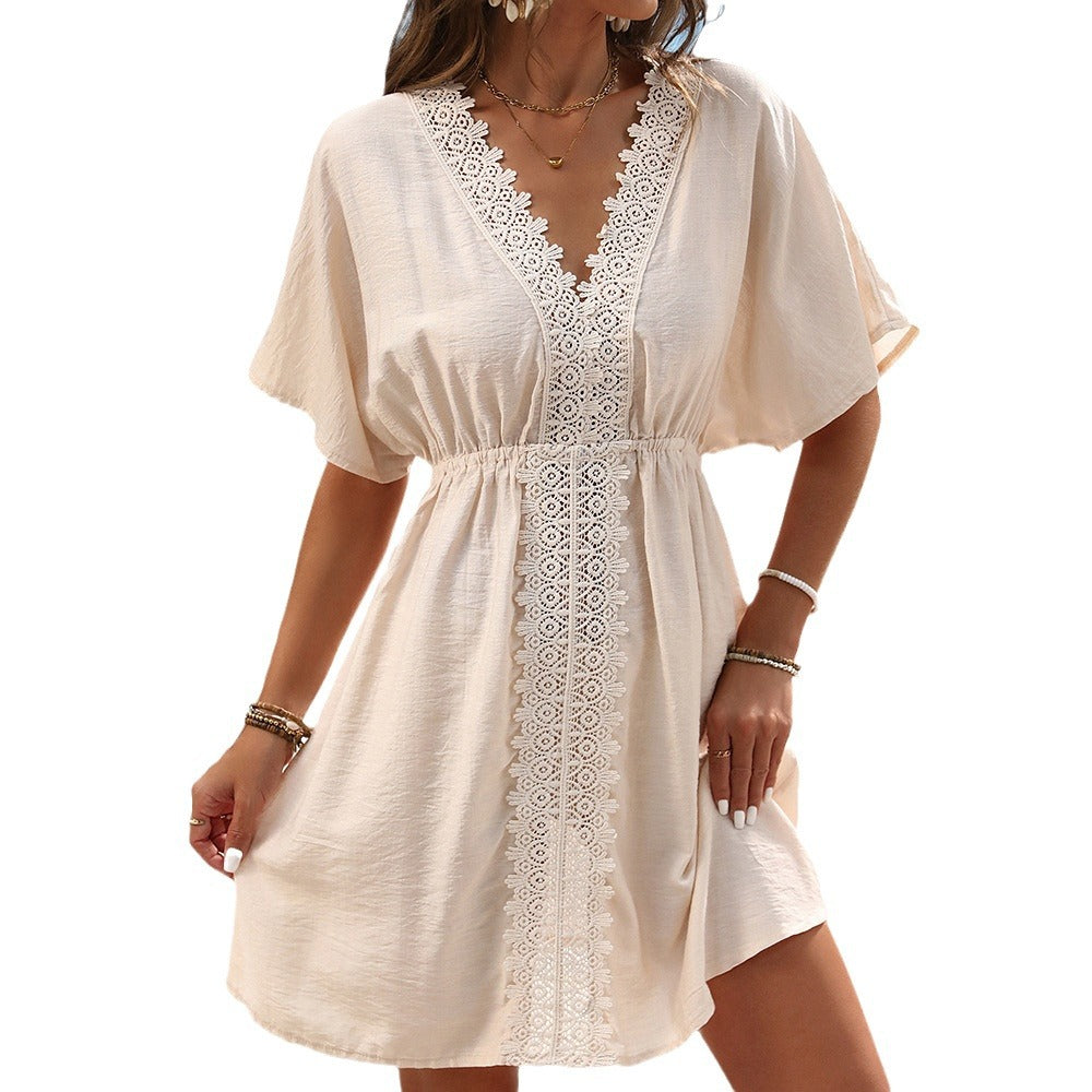 Elegantes Strandkleid aus Eisseidenspitze von Andrea Serena