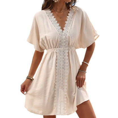 Elegantes Strandkleid aus Eisseidenspitze von Andrea Serena