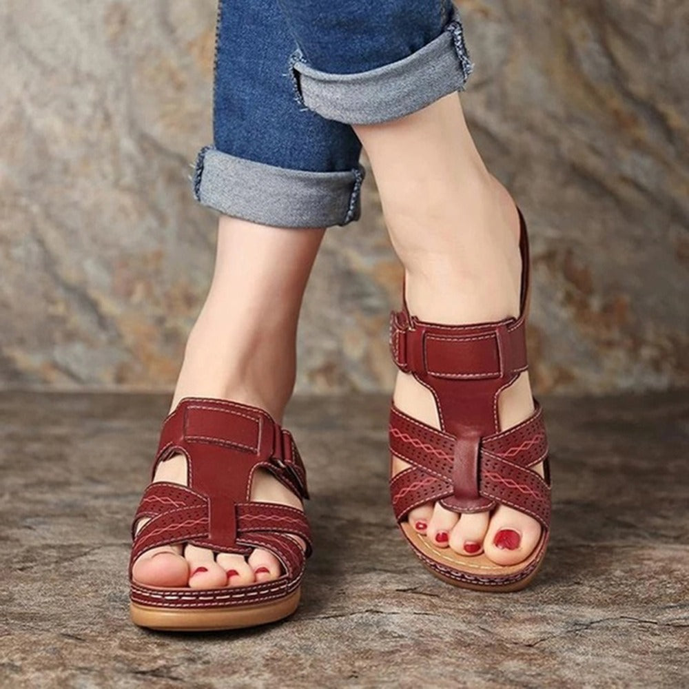 Vintage Wedge Andrea Serena Slip-On Ladies Sandals