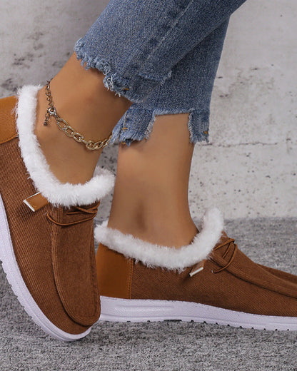 Andrea's™ | Einfarbige, dicke, warme baumwollschuhe