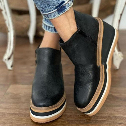 Andrea's™ | Flache Schuhe mit seitlichem Reißverschluss