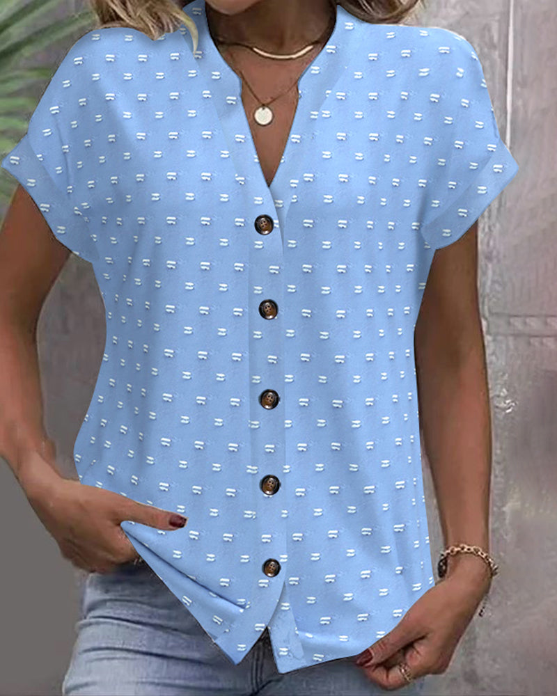 Andrea's™ | Bluse Mit Drop Shoulder In Blau