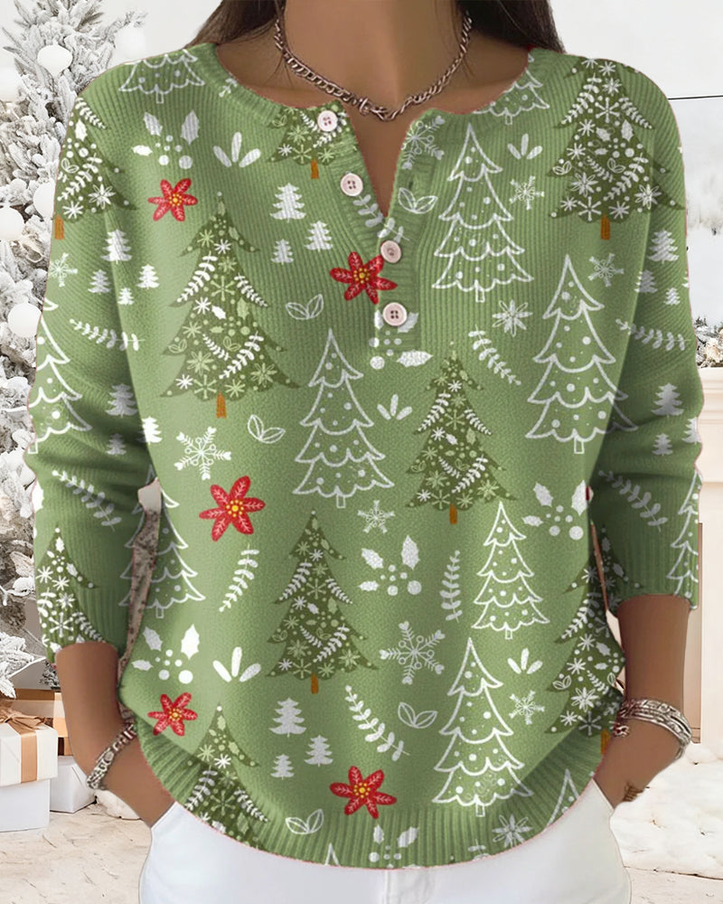 Andrea's™ | Pullover Mit Weihnachtsbaum - Muster