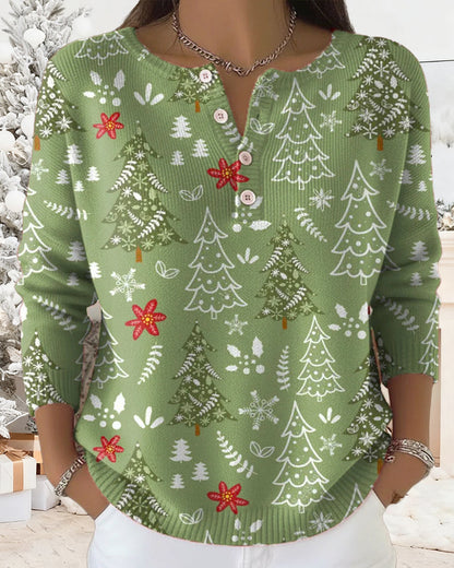 Andrea's™ | Pullover Mit Weihnachtsbaum - Muster