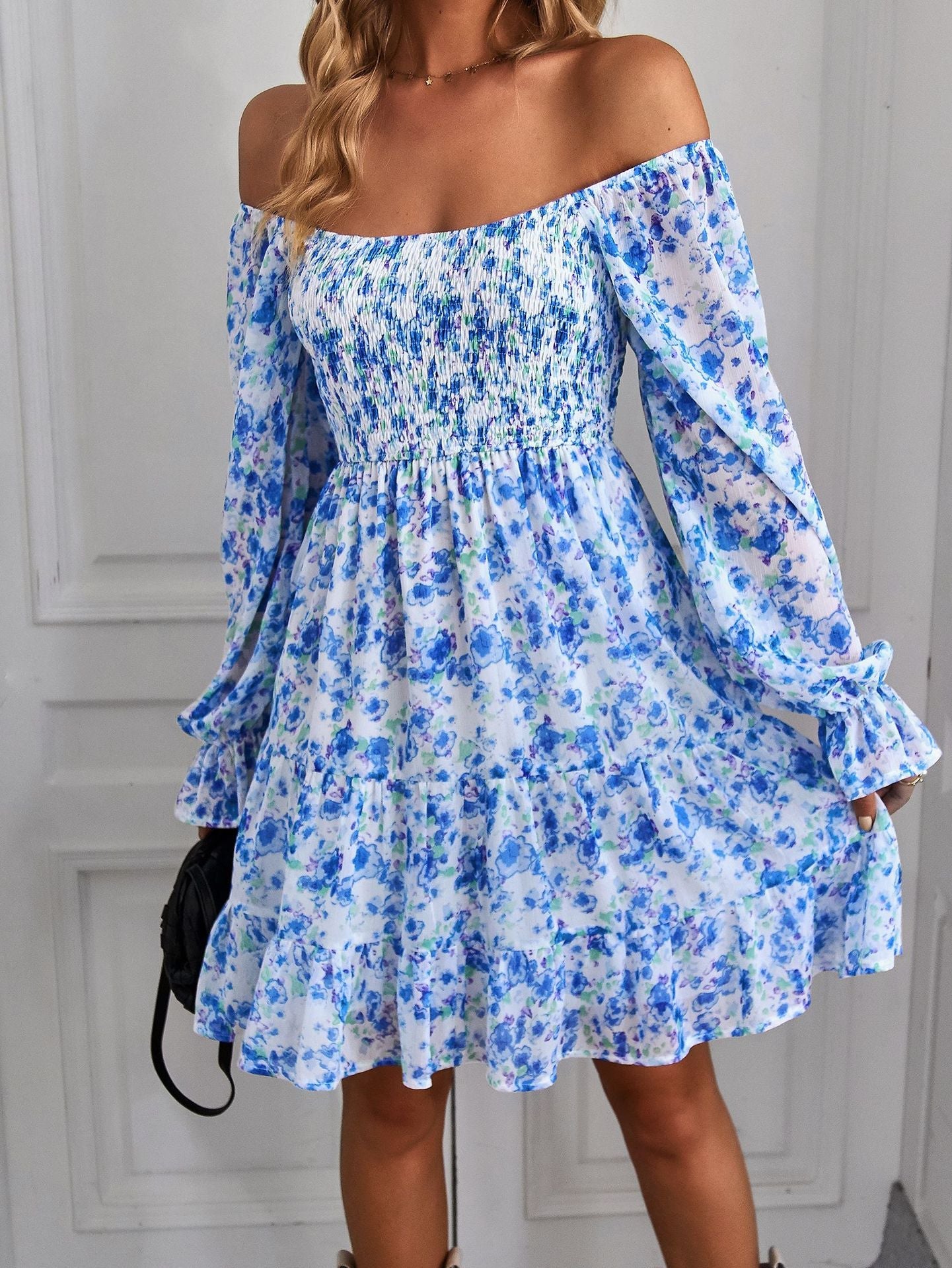 Boho-Kleid mit Blumenmuster von Andrea Serena