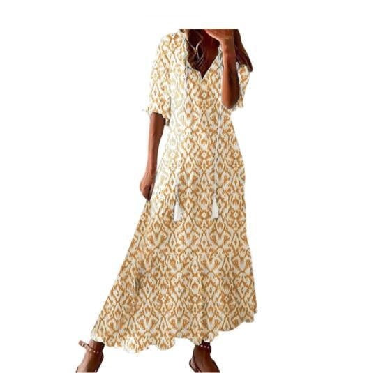 Andrea's™ | Boho-Kleid mit V-Ausschnitt