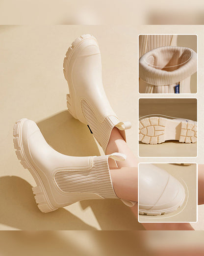 Andrea's™ | Stiefel Wasserdicht Rutschfest Dicke Sohle Mittelschaft