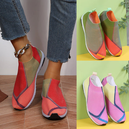 Colorblock Mesh Sneakers von Andrea Serena