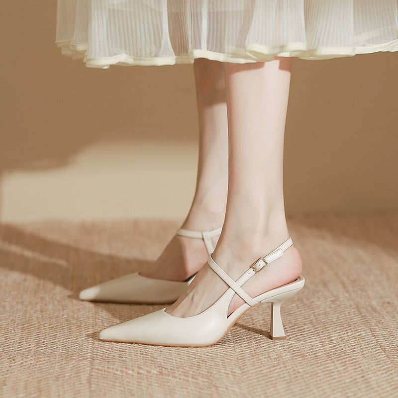 Elegant Andrea Serena Pointed Toe High Heel Sandals