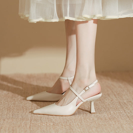 Elegant Andrea Serena Pointed Toe High Heel Sandals