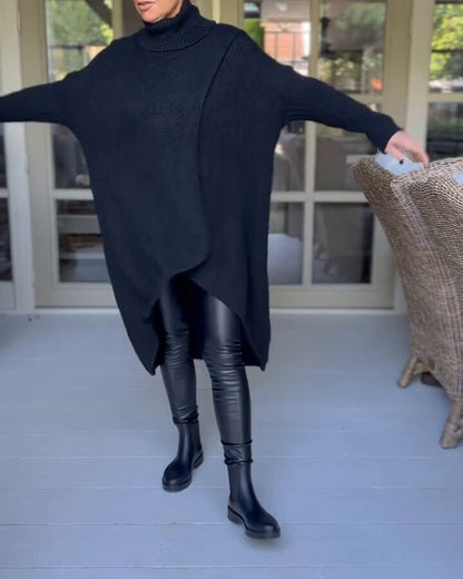 Andrea's™ | Pullover mit hohem Hals und lang