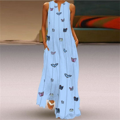 Strahlendes Swingkleid mit V-Ausschnitt von Andrea Serena