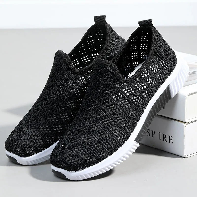 Atmungsaktive Andrea Serena Alltags-Slipper aus Mesh