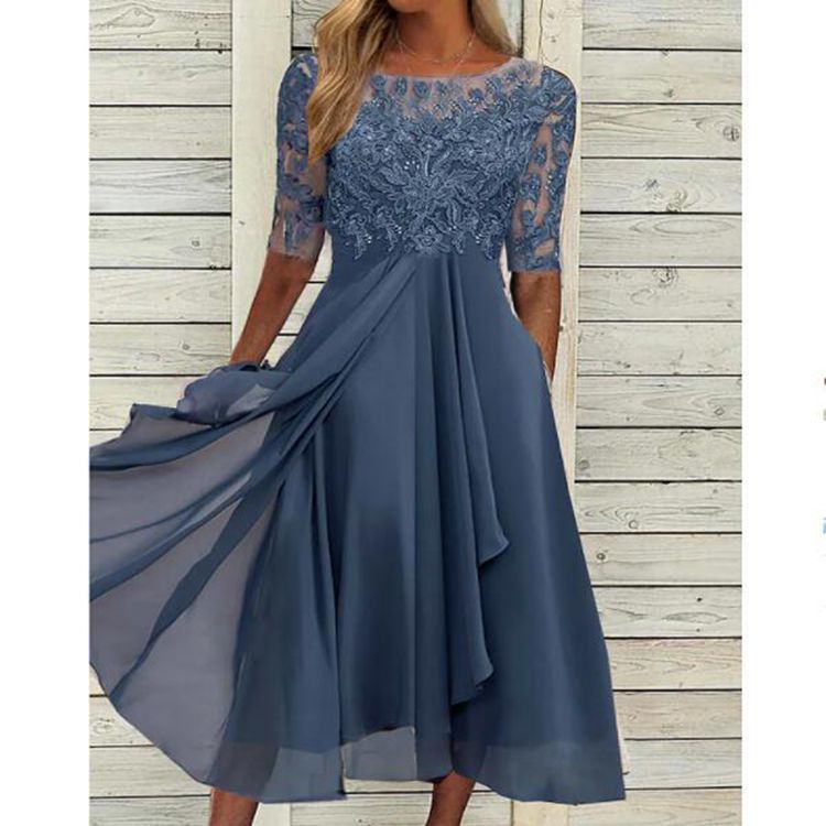 Andrea's™ | Chiffonspitzenkleid
