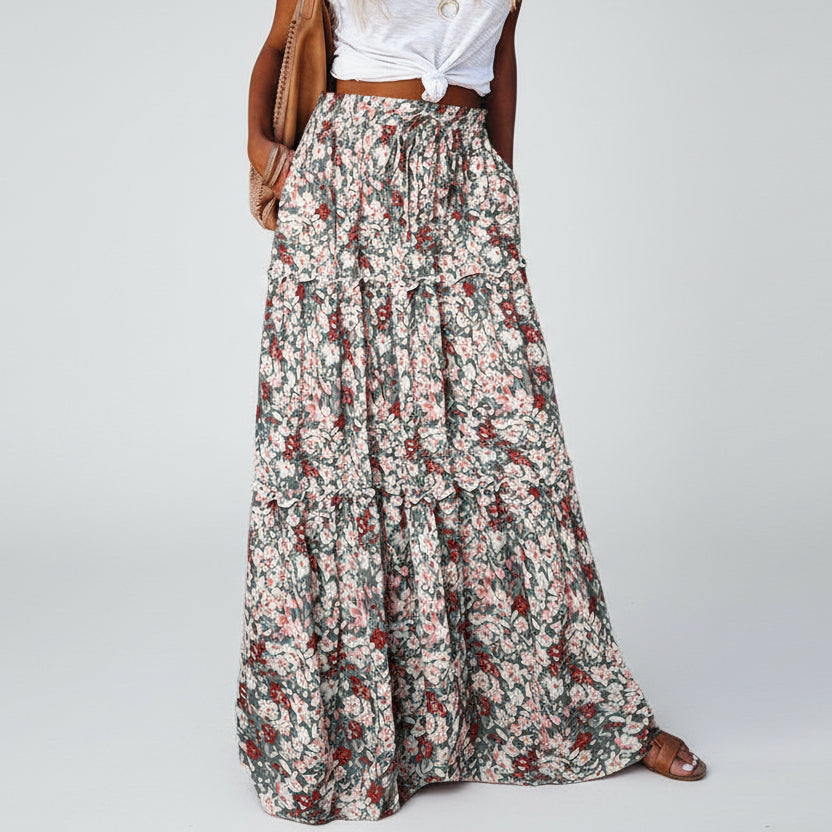 Maxirock von Andrea Serena mit Boho-Print