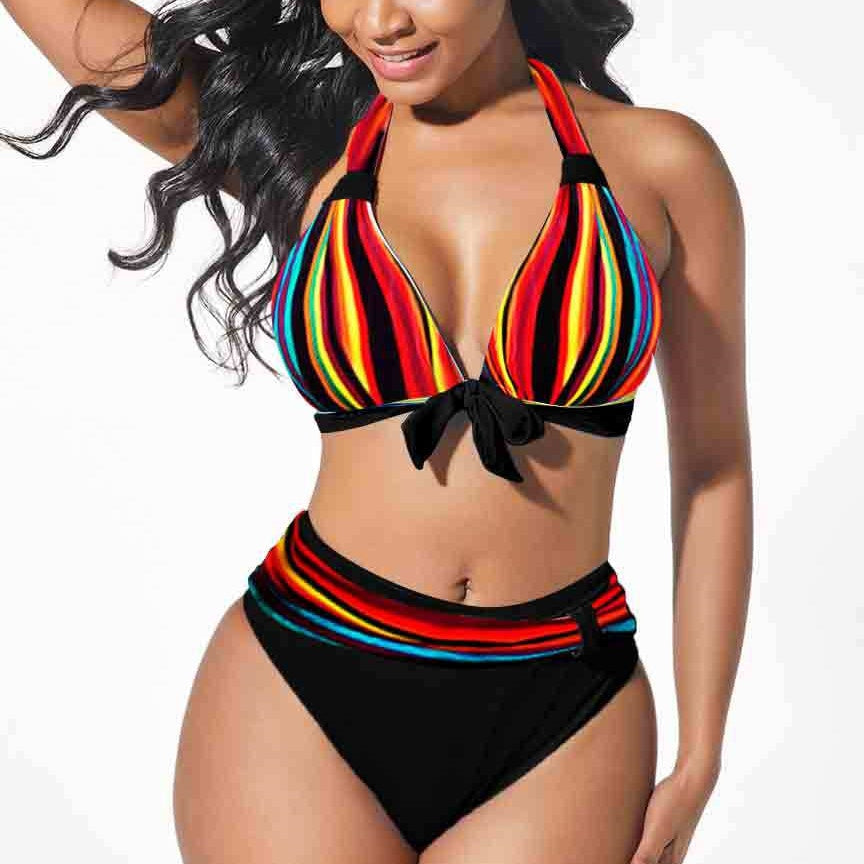 Farbenfroher Bikini in großen Größen von Andrea Serena