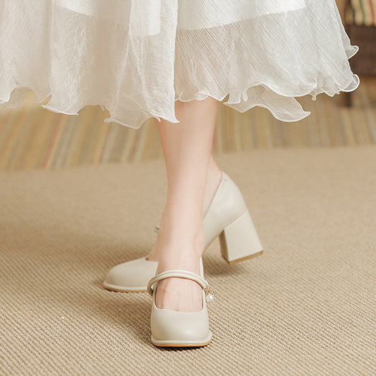 Elegante High Heels mit klobigem Absatz von Andrea Serena