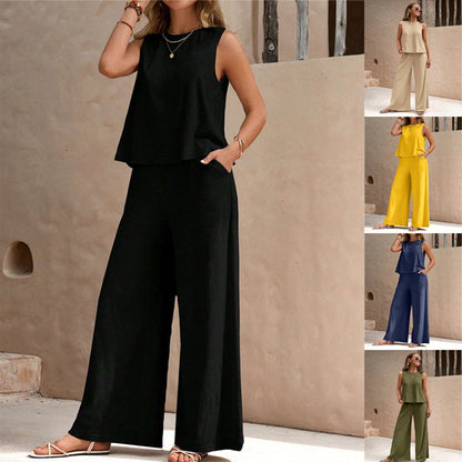 Elegant Loose Cotton Set by Andrea Serena