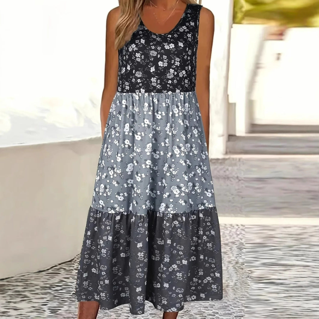 Geblümtes Stufen-Freizeitkleid von Andrea Serena