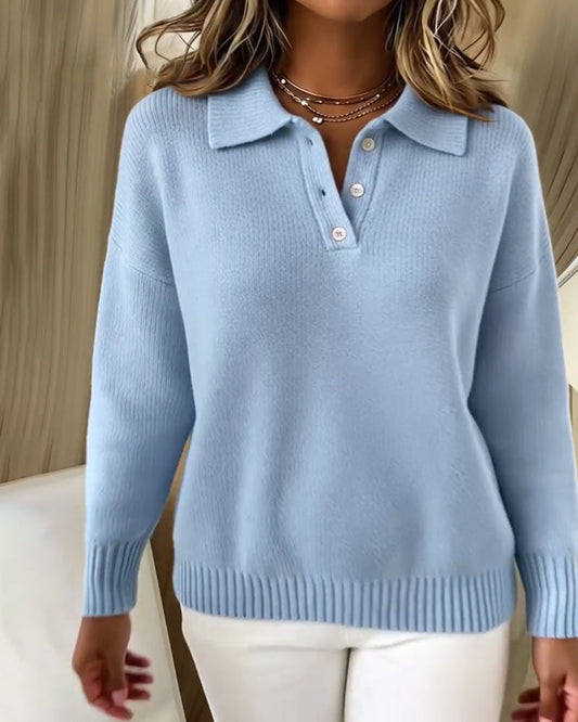 Andrea's™ | Pullover mit Reverskragen im vielseitigen Polostil