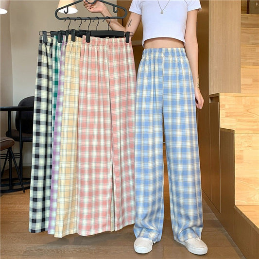 Andrea's™ | Lässige Karierte Weitbein-Hose