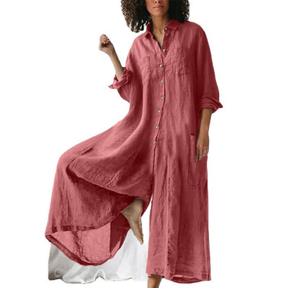Andrea's™ | Lockerer Jumpsuit mit Stehkragen