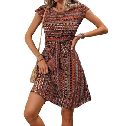 Boho-Kleid im A-Linien-Stil von Andrea Serena – Sommerstil
